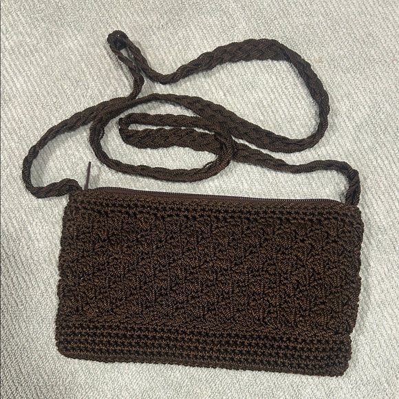The Sak Handbags - The Sak Brown Crochet Shoulder Bag